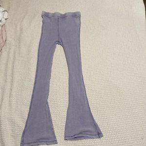 Purple flair pants